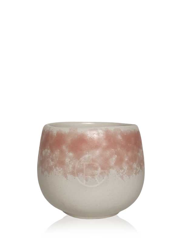 Handmade Ceramic Tea Cup 150 ml Pink Speckled