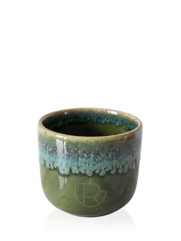 Ceramic Cup 250 ml Green Waves