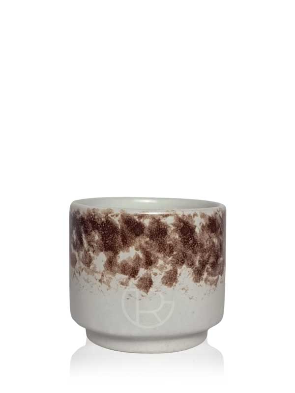 Handmade Ceramic Tea Cup 150 ml Matte Dark Chocolate Speckled