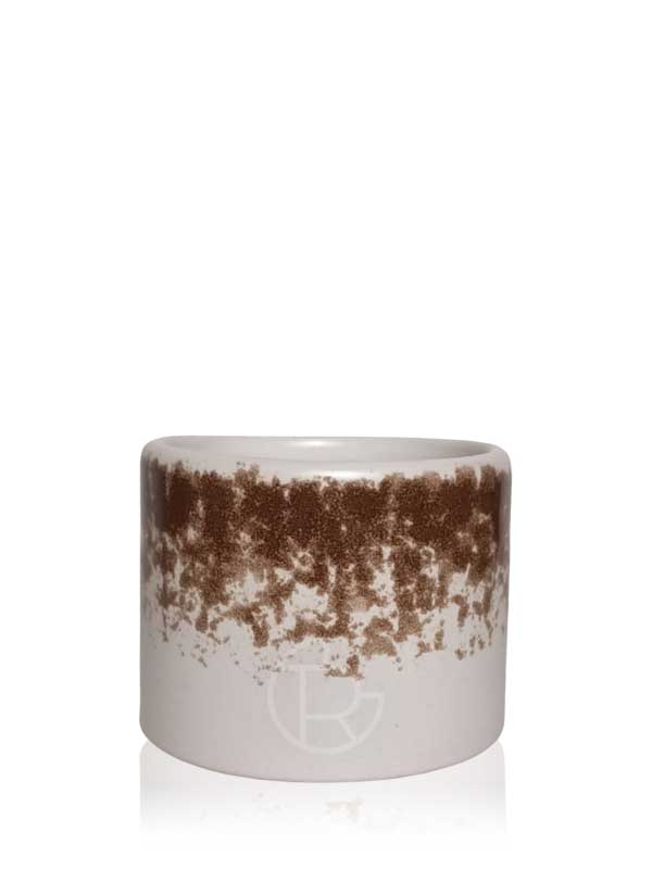 Handmade Ceramic Tea Cup 200 ml Matte Dark Chocolate Speckled