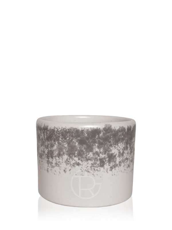 Handmade Ceramic Tea Cup 200 ml Matte Light Grey Speckled
